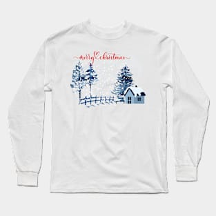 Winter Wonderland: Merry Christmas Long Sleeve T-Shirt